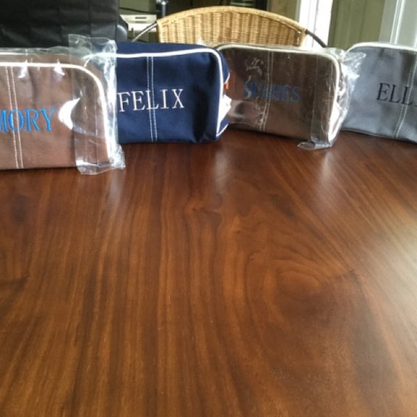 Personalized Boys Toiletry Bag, Monogram Travel Bag for Overnight Toiletries, Custom Embroidered ...