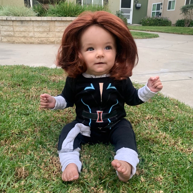 Disney Store Black Widow Super Hero Marvel Avengers Costume Girls Size 3 4 5/6 E - Foto 9