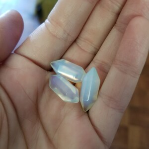Opalite Small Double Terminated Carved Point M5 photo