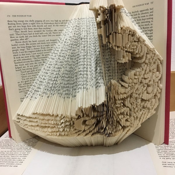 Peacock Combination Cut and Fold Book Folding Pattern - Etsy