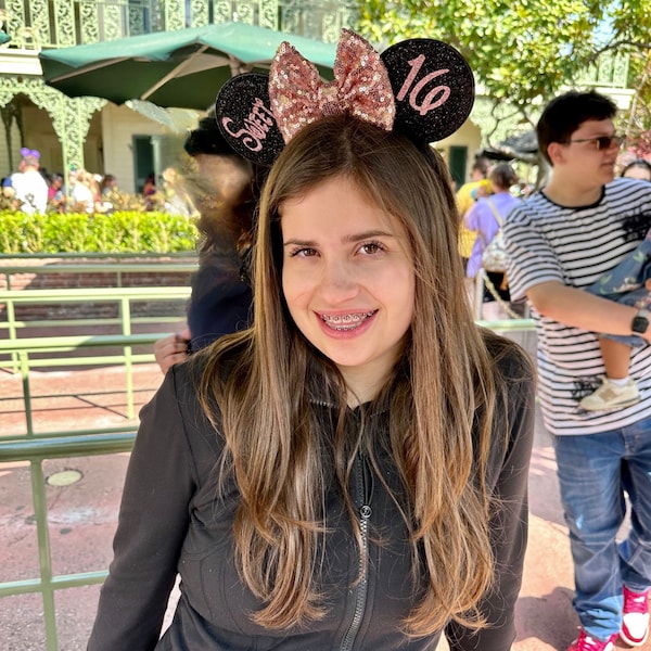 Birthday Ears, Birthday Mickey Ears, Sweet 16 Mouse Ears, Mickey Ears ...
