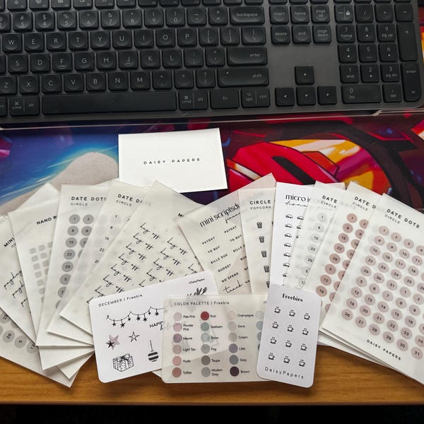 MONITOR - Micro Icon Stickers | Planner Stickers | Minimal & Functional ...