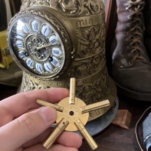 Chiave A Ragno Per Orologi In Ottone – Set Di Chiavi Di Carica Per Orologi Antichi, Misure Varie