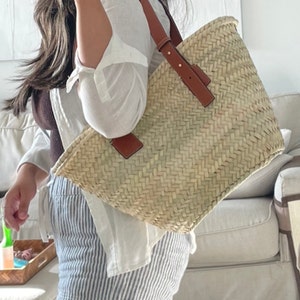 Straw Bag Straw Basket French Basket Handmade Basket - Etsy