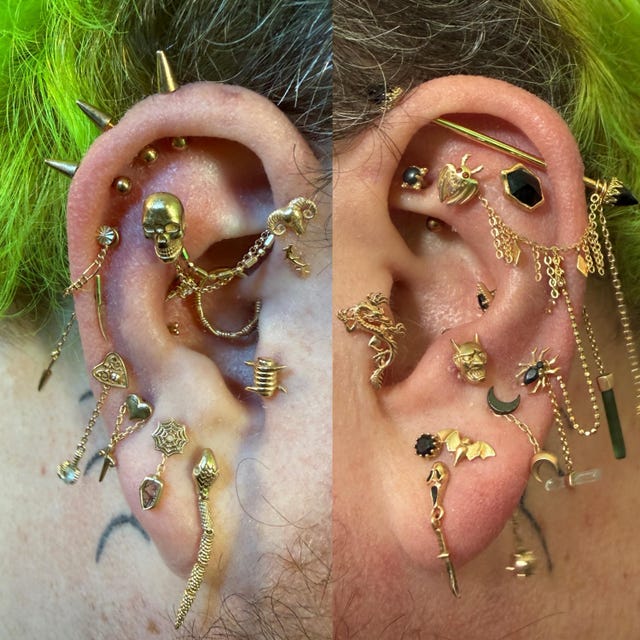 14k Yellow, White, or Rose Gold Heartbreak Threadless End - CZ