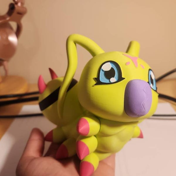 Wormmon Desk Buddy - Digimon Adventure 02 Inspired 3D Printed Secret ...