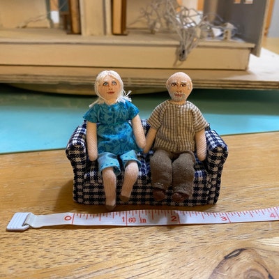 PDF Sewing Pattern 1:6 Scale Cloth Doll Family, DIY Posable Miniature ...