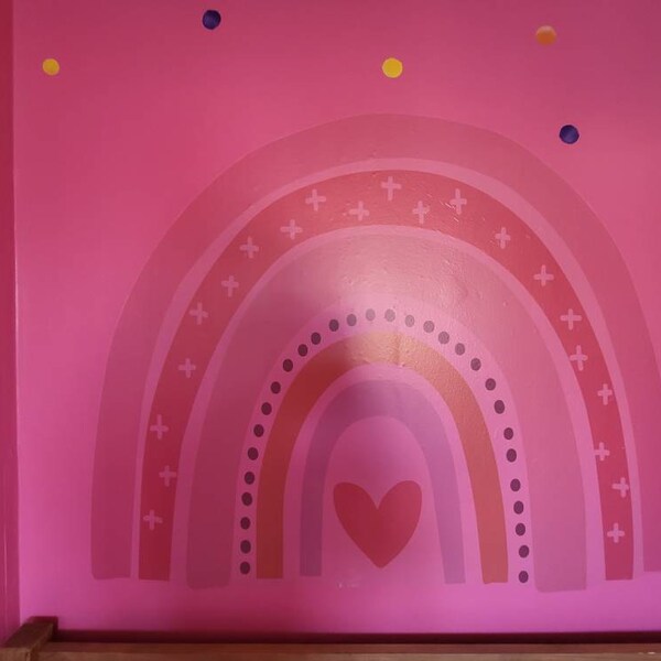 Pink and White World Map Bedroom Mural, Educational Wallpaper, Travel