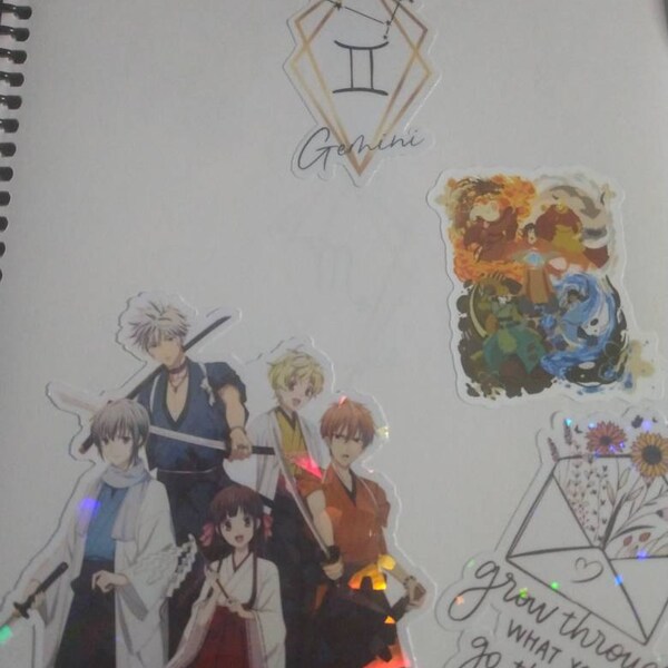 Fruits Basket Sticker - Kyo Sohma, Tohru, Yuki, Hatsu, and Momiji - Etsy