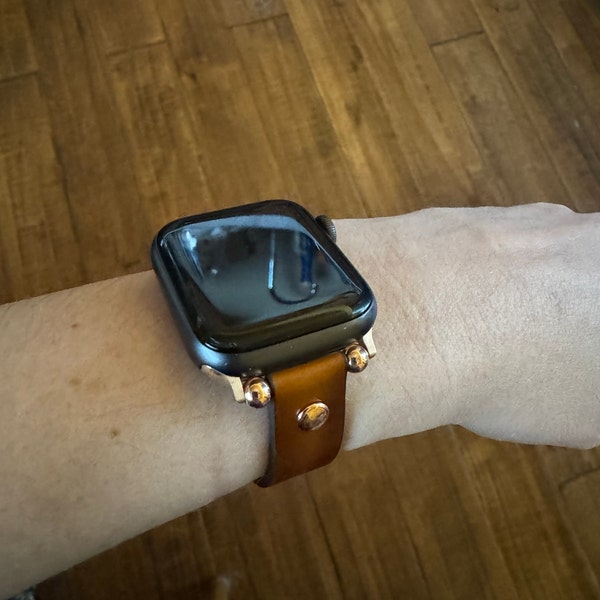 Rustic Apple Watch Rustic Leather Apple Watch Band: Vintage Iwatch Strap, Classic Brown ...