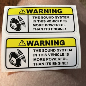 "NOTICE" Funny Bumper Sticker / Decal For Car, Truck, SUV - 7.2" X 3.6" Multi-Color Vinyl