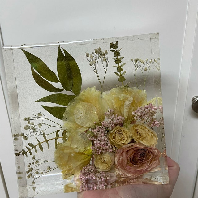 Wedding Bouquet Preservation and Resin Jewelry by myflowersforever