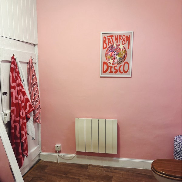 Bathroom Disco Print | Colourful Home Décor | Rainbow Toilet | Kitchen ...