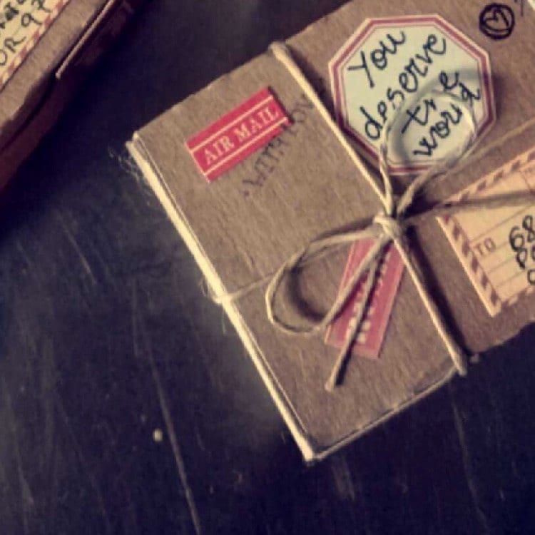 gift packaging Tiny Packages Thoughtful Gifts Packaging for bottle&#39;s message Personalised gift Valentine World&#39;s Smallest Package Miniature