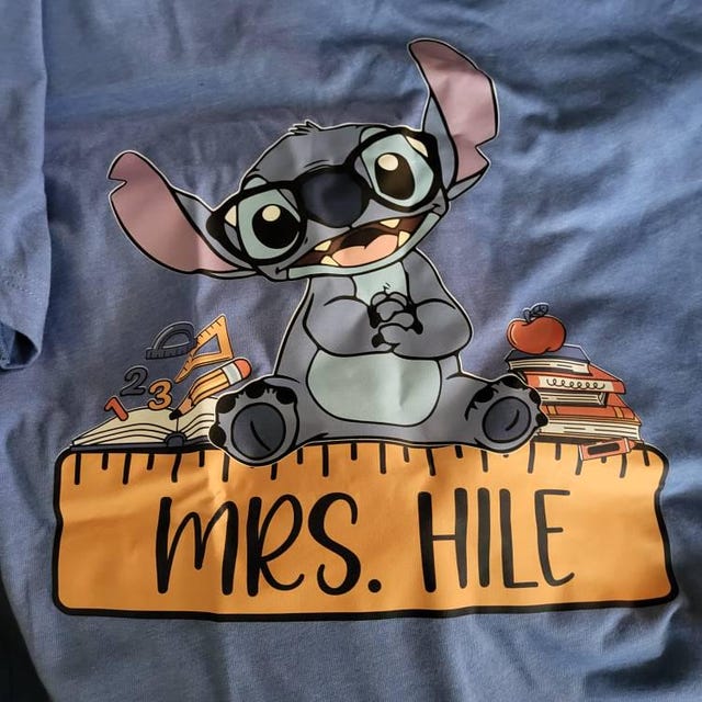 Custom Stitch Teacher Shirt, Stitch Shirt, Disney Teacher Shirt