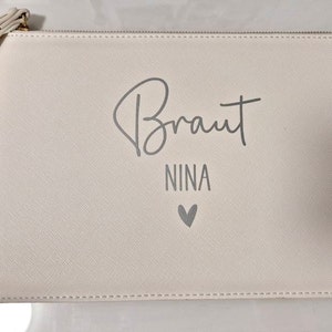 VAMSII Kosmetiktasche Für Schwestern – Hochzeitsgeschenk, Brautgeschenk, 23x23 Cm, Wasserdicht Aus Polyester