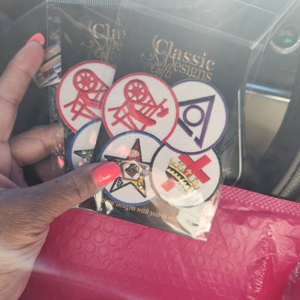 Knights Templar Embroidery Iron On/sew on Patch, 3” Masonic York Rite ...