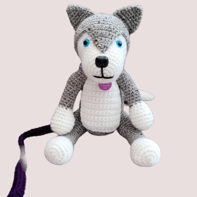 ハスキー犬の編みぐるみ編み図（PDFダウンロード） - Etsy 日本