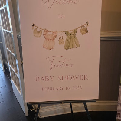 Girl Baby Shower Guest List Printable Sheet Baby Clothes - Etsy