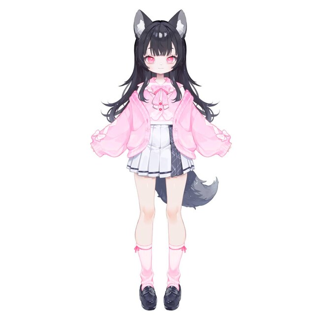 期間限定で無料！萌え狼Vtuberユキちゃん - 全身カスタマイズVtuber