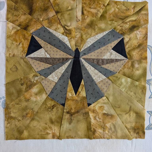 Butterfly FPP Quilt Block PDF Pattern - 4 Block Sizes - Etsy