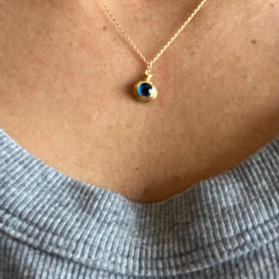 Ldurian Tiny Heart Choker Necklace - 14K Real Gold Plated Dainty Heart Necklace For Women, Minimalist Layering Jewelry