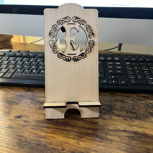 26 Letters Phone Stand Laser Cut Svg Files, Phone Holder Vector Files ...