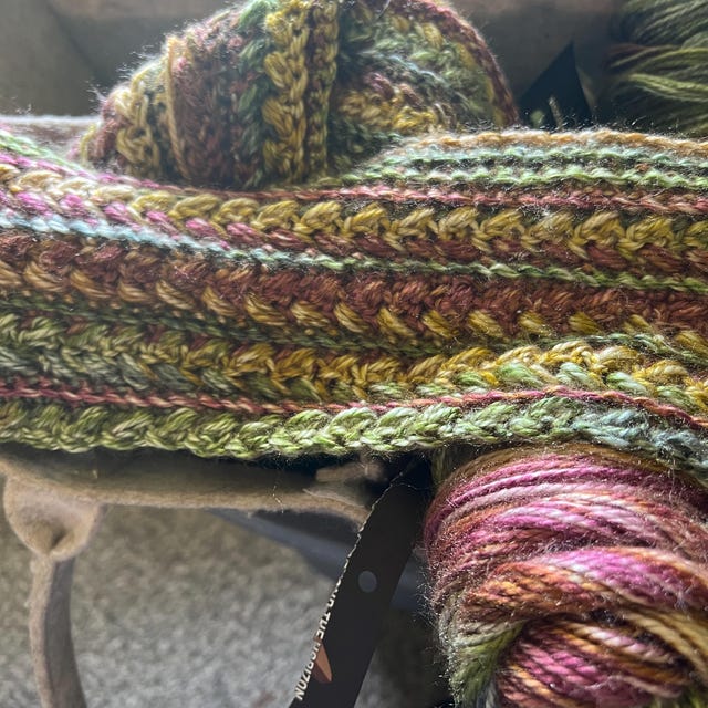 A customer's finished Braided Wheat Stitch Crochet Blanket PDF Pattern