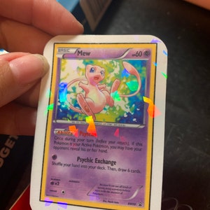 Holographic Pokémon Fantasy Parody Stickers – Waterproof Vinyl Decals, Cute Anime Laptop Stickers, Kawaii Charizard Mew Pikachu Umbreon Gift