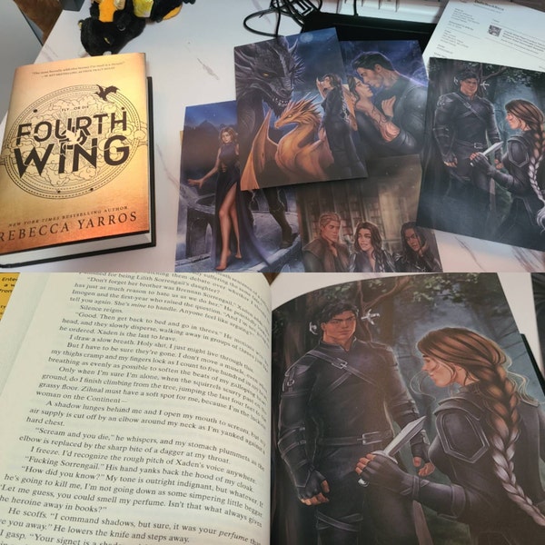 Fourth Wing Page Overlays Officially Licensed by Rebecca Yarros, Set of ...