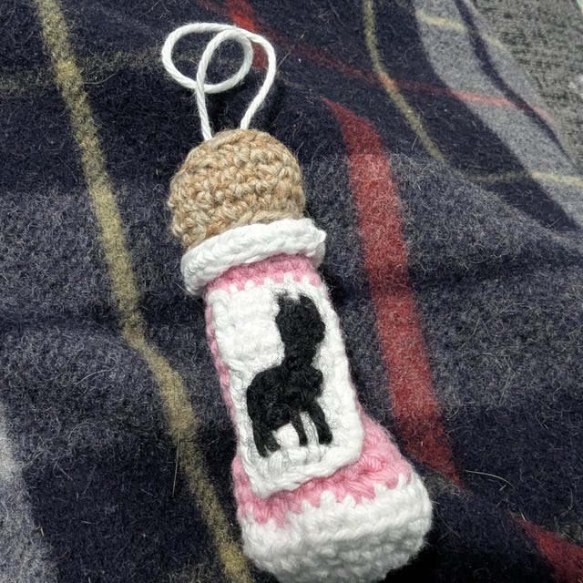 Llama Potion Lib Balm Holder, Crochet Pattern (intermediate