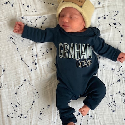 New Born Cap For Boy In Blended Stuff Navy Blue Color