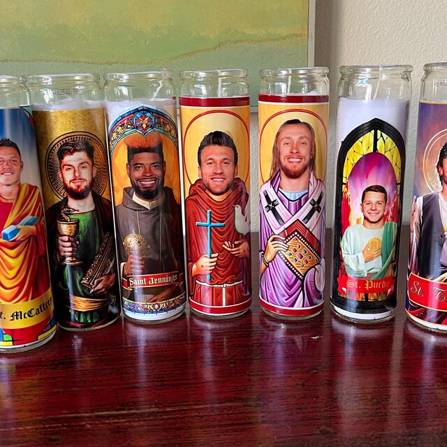 49ers Prayer Candles Set George Kittle, Brock Purdy, Ricky