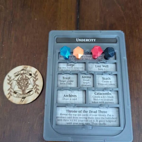 The Undercity: Standard Size - Magic the Gathering Dungeon Token - 3D ...