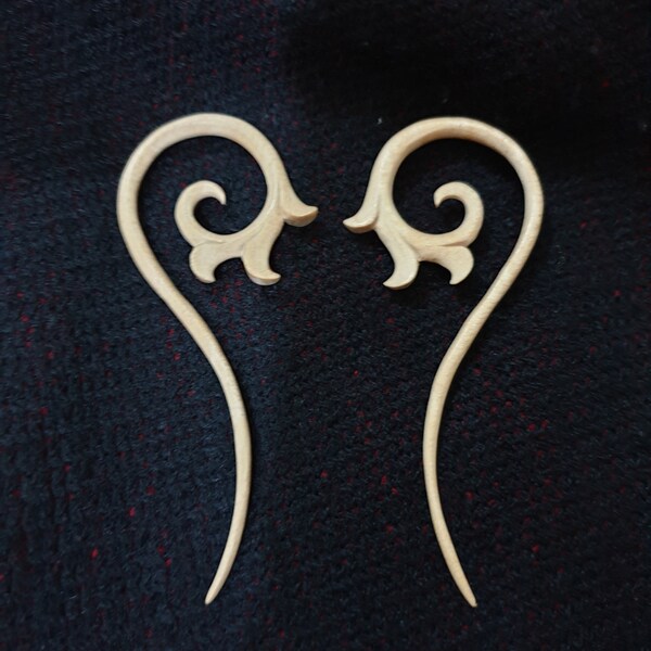 Stained Bone Koru | Maori Style