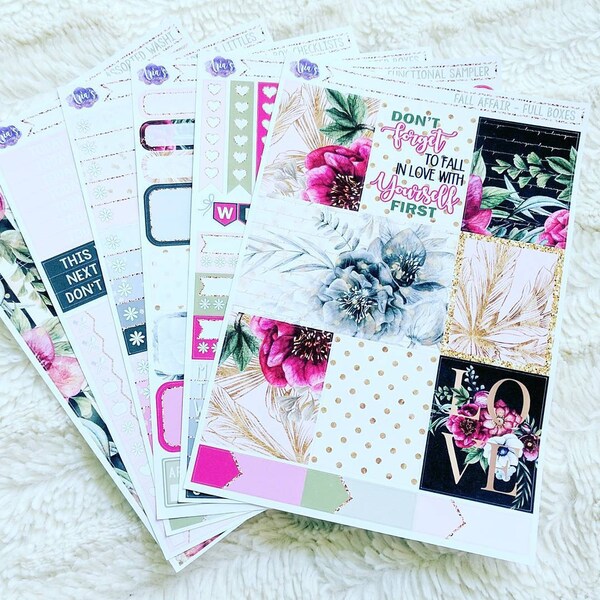 Girl Boss Paper Pack, Romantic Floral Paper Pack, Feminine Planner ...