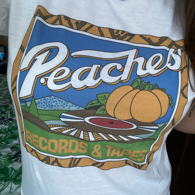 Peaches Records Shirt , Records and Tapes Tshirt , Records