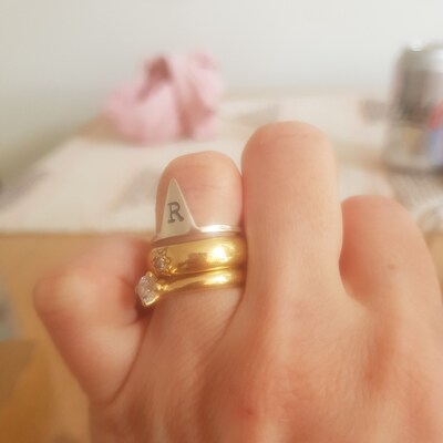 Personalised Ring. Initial Ring.initial Jewellery.personalised ...