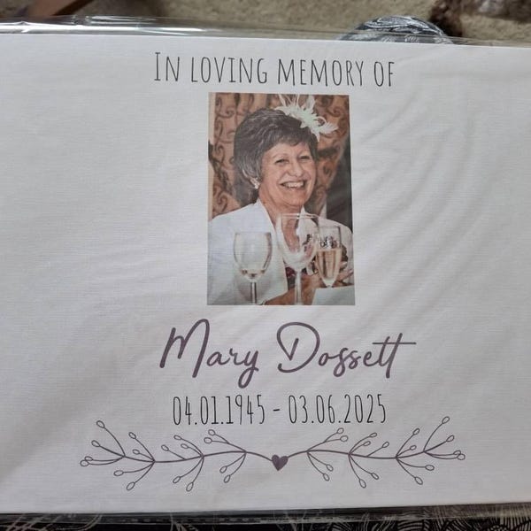 Frances Roxburgh Personalised Memorial Memory Photo Condolence Funeral Guest Book | Book ...