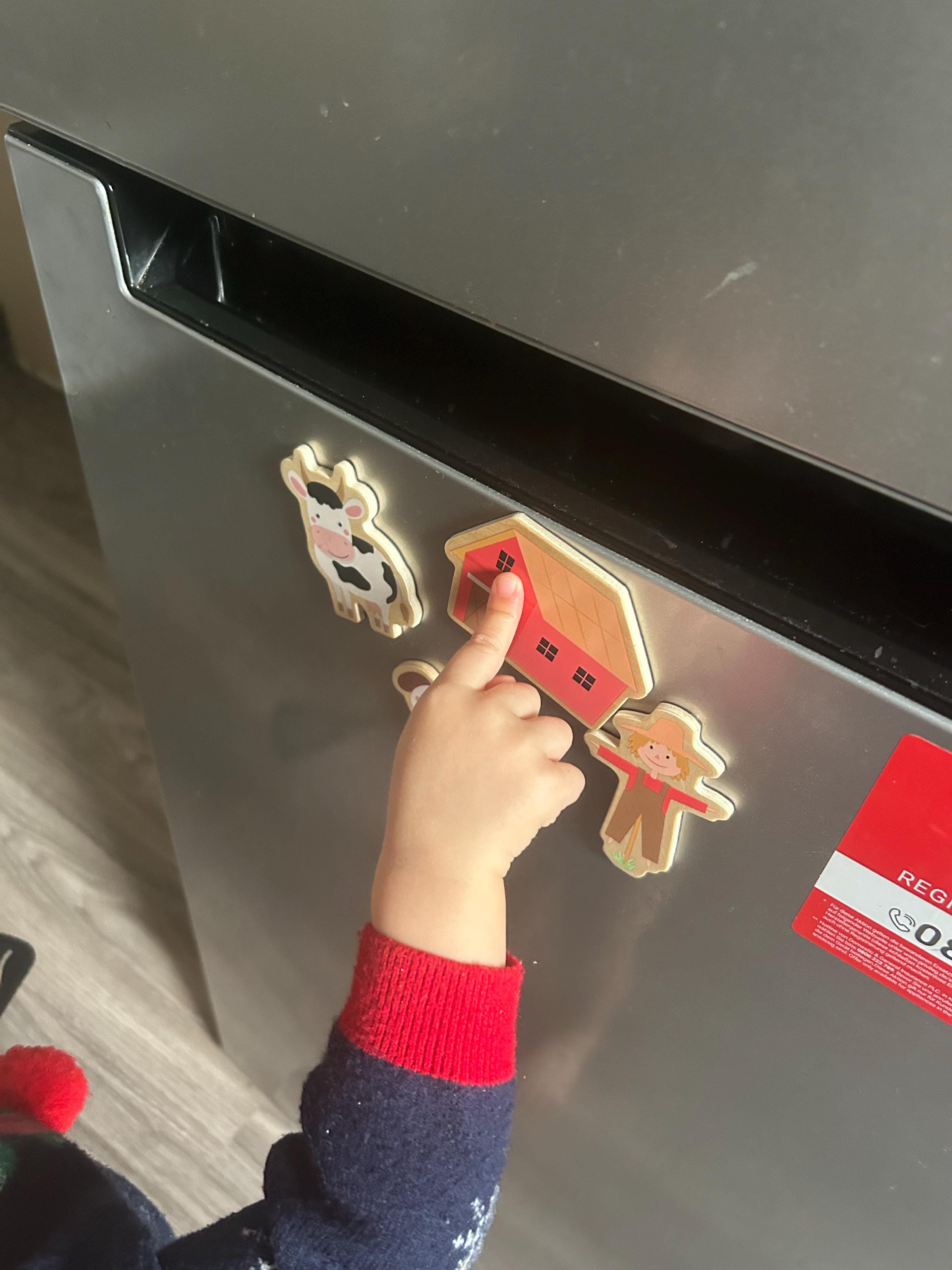 Fridge magnets: farm, board magnets, fridge magnets, wooden magnets, gift for children, birthday gift, children&#39;s activity