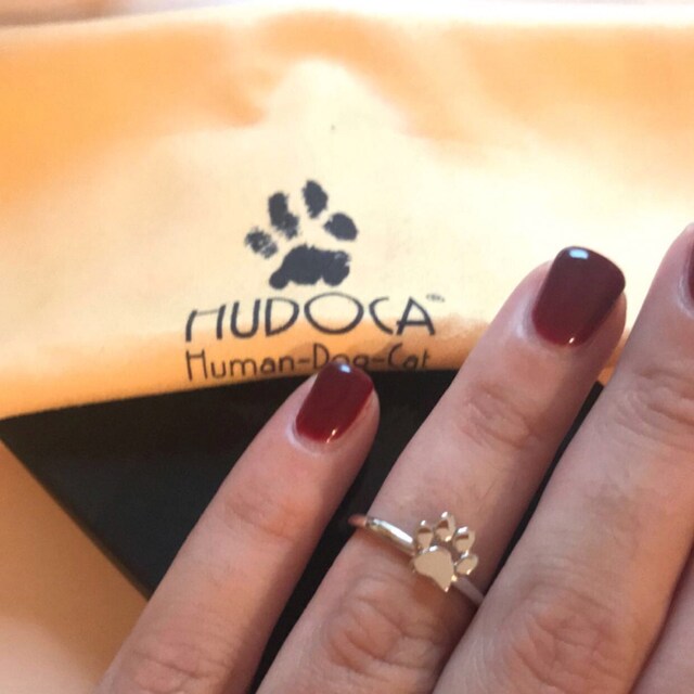 Anillo Con Huella De Pata De Mascota, Anillo Para Amantes De Los Perros En Plata De Ley, Oro Amarillo O Rosa Para Mujer. - España