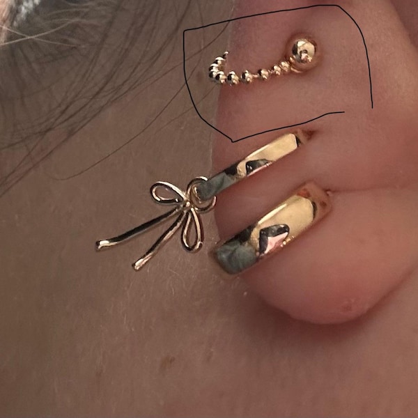 14K Solid Gold Double Box Chain Attachment Triple Gold Linking Chain ...