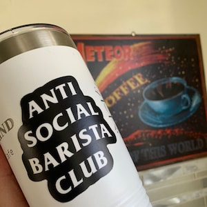 Anti Social Barista Club Stickers