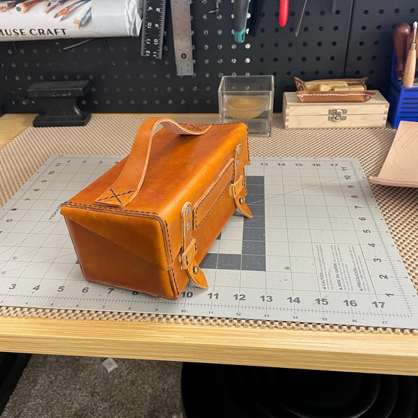 Mini Tool Box Pattern: Leather Template (PDF) With Video Tutorial - Etsy