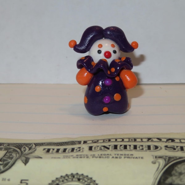 Mini Clown Handmade Figurine - Etsy