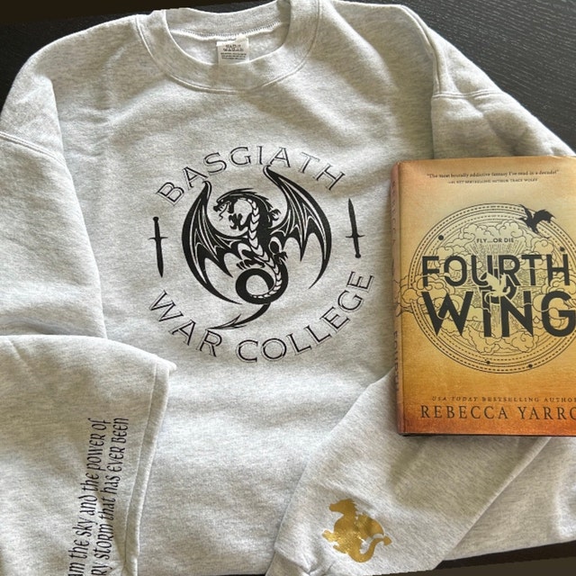 Fourth Wing Sweatshirt Basgiath War College Shirt Dragons