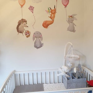Animals Mural Wallpaper Nursery Wallpaper Nursery Farm Etsy