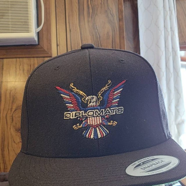 Diplomats Logo Embroidered Snapback Hat, Camron, Jim Jones, Juelz