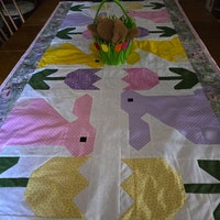 PDF Easter Quilt Pattern - Green Bunny Quilt Pattern - Etsy Canada