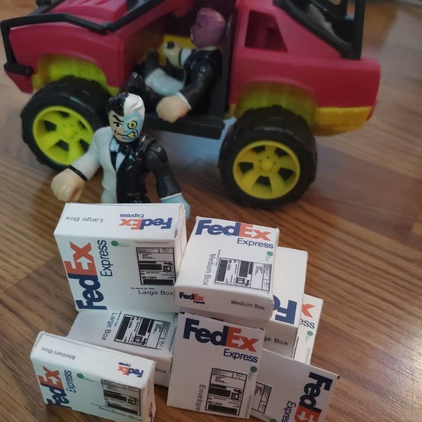 Instant Download Fedex Express Miniature Mail Box DIY Printable PDF ...